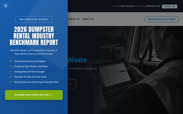 Screenshot of yourdocket.com