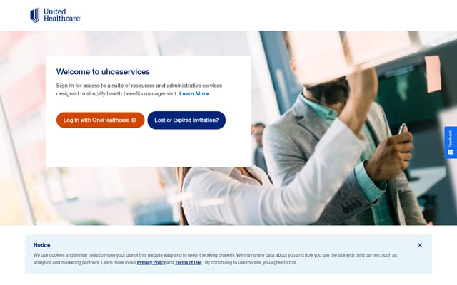 Screenshot of uhceservices.com