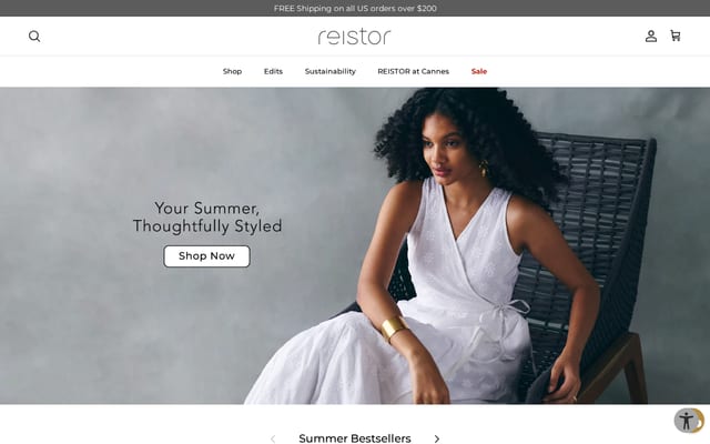 Screenshot of reistor.com