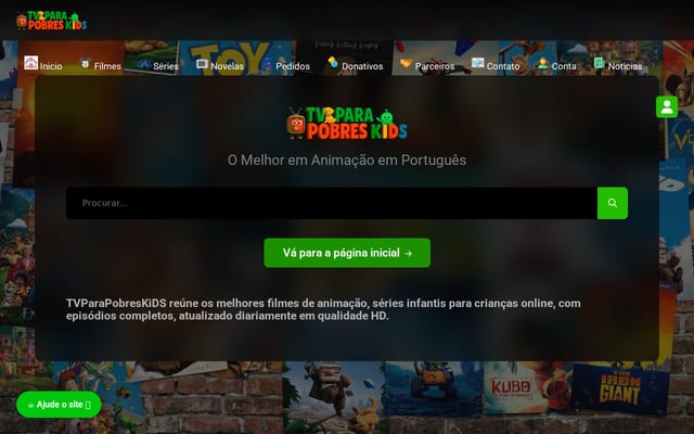 Screenshot of tvparapobres.com