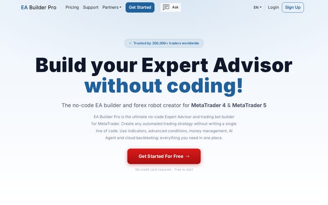 Screenshot of eabuilderpro.com
