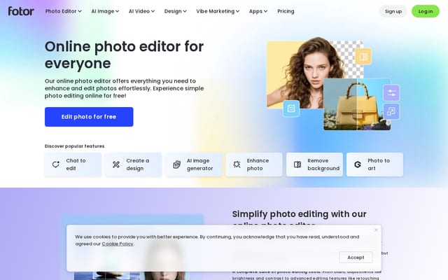 Screenshot of fotor.com
