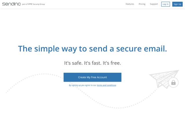 Screenshot of sendinc.com
