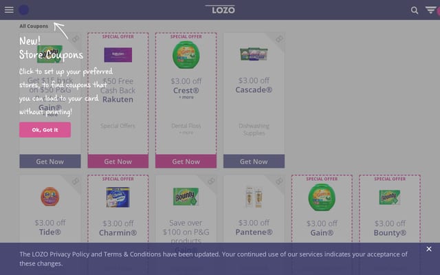 Screenshot of lozo.com