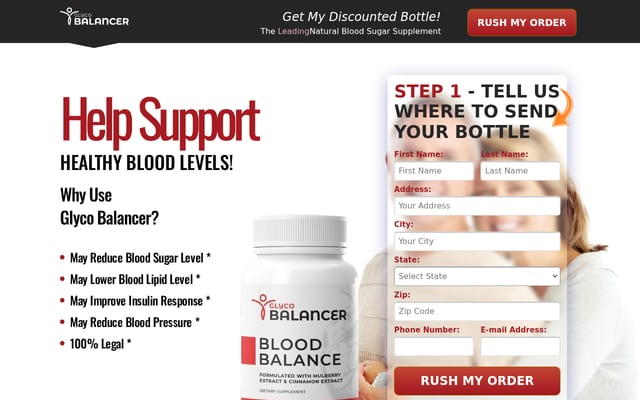 Screenshot of glycobalancer.com