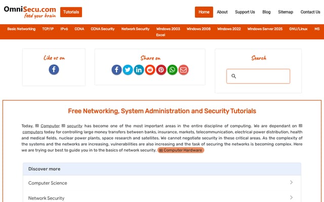 Screenshot of omnisecu.com