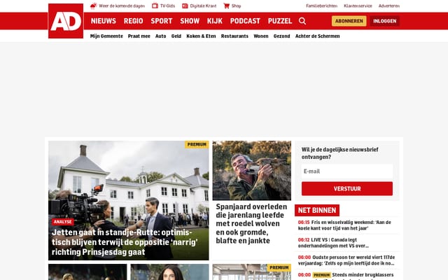 Screenshot of ad.nl