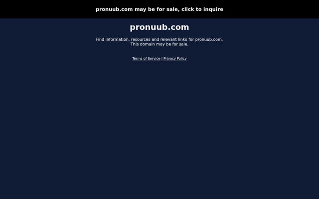 Screenshot of pronuub.com