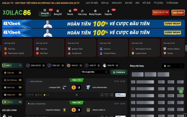 Screenshot of xoilac29.tv
