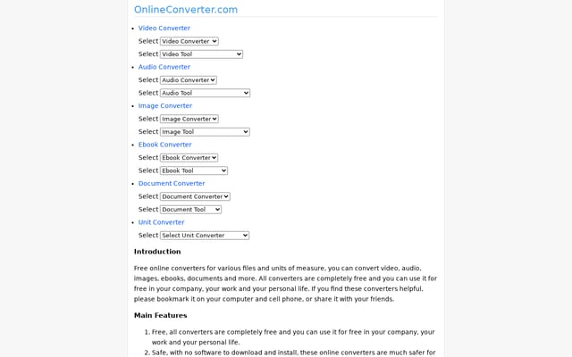 Screenshot of onlineconverter.com