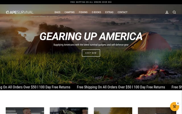 Screenshot of apesurvival.com