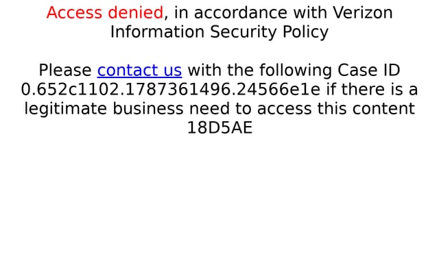 Screenshot of verizon.com