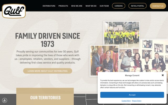 Screenshot of gulfdistributing.com