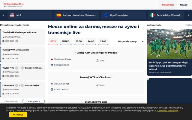 Screenshot of soccer-live.pl
