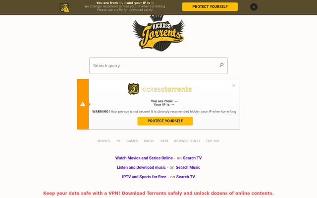 Screenshot of kkat.net