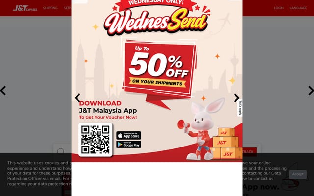 Screenshot of jtexpress.my