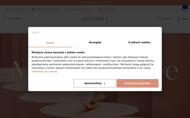 Screenshot of auroria.pl
