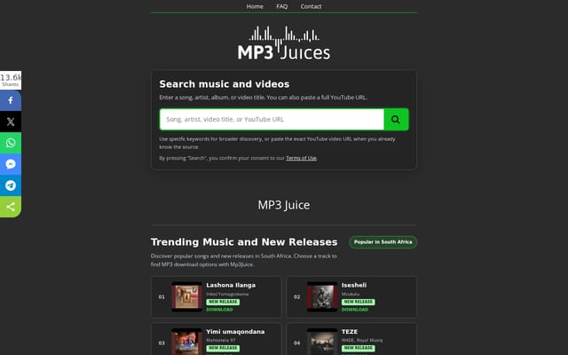 Screenshot of mp3juice.com.co