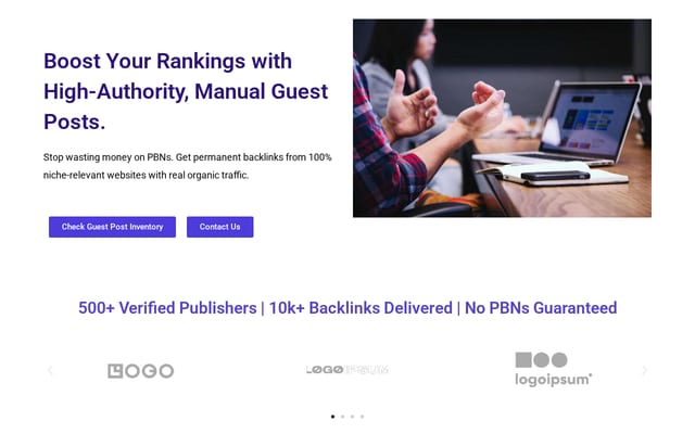 Screenshot of guestpostwala.com
