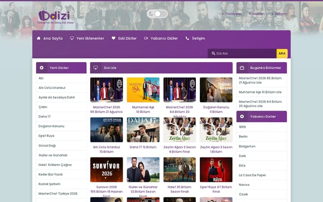 Screenshot of ddizi1.org