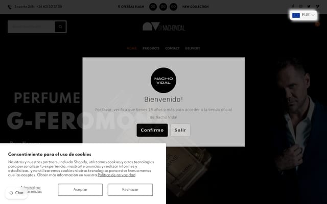 Screenshot of nachovidal.com