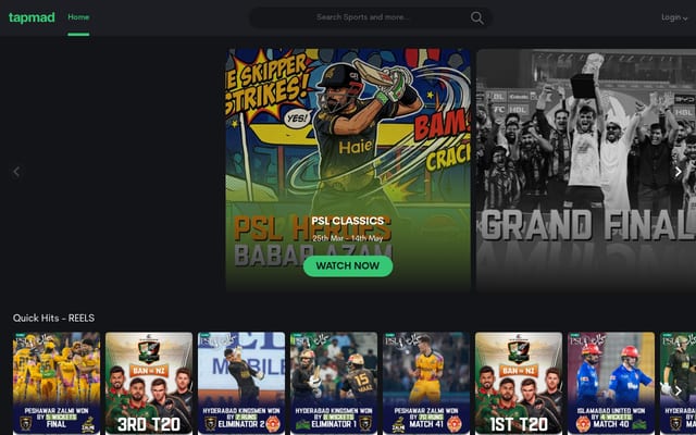 Screenshot of tapmad.com