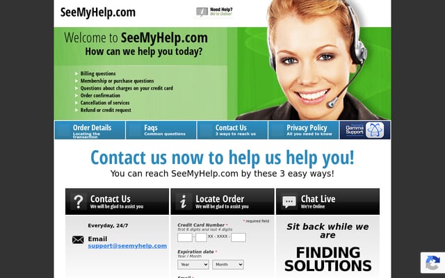 Screenshot of seemyhelp.com