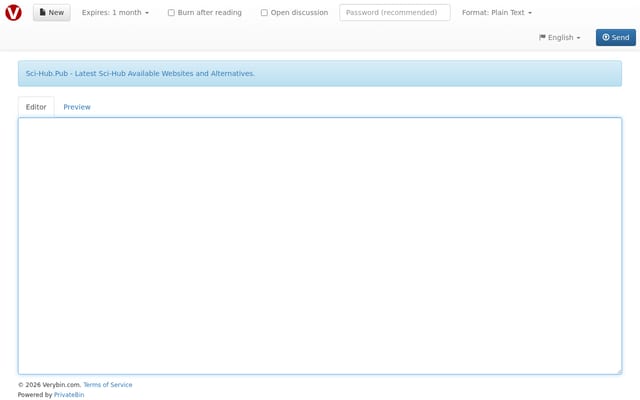 Screenshot of verybin.com