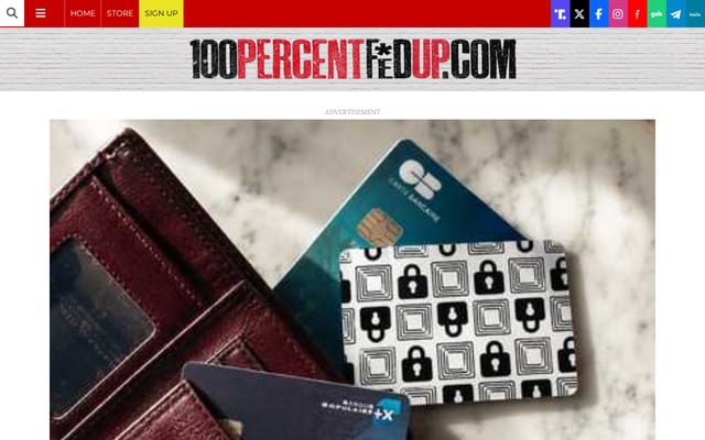 Screenshot of 100percentfedup.com
