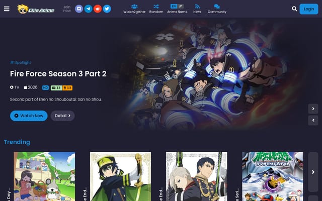 Screenshot of chia-anime.su