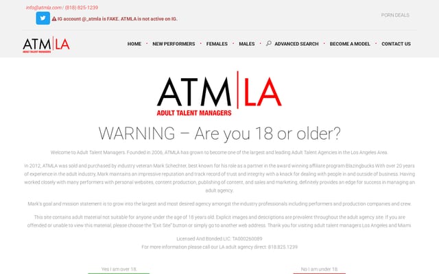 Screenshot of atmla.com