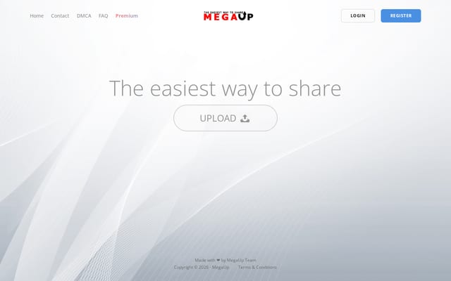 Screenshot of megaup.net