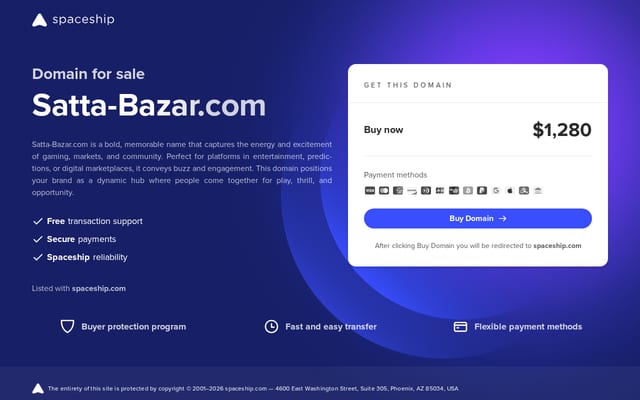 Screenshot of satta-bazar.com