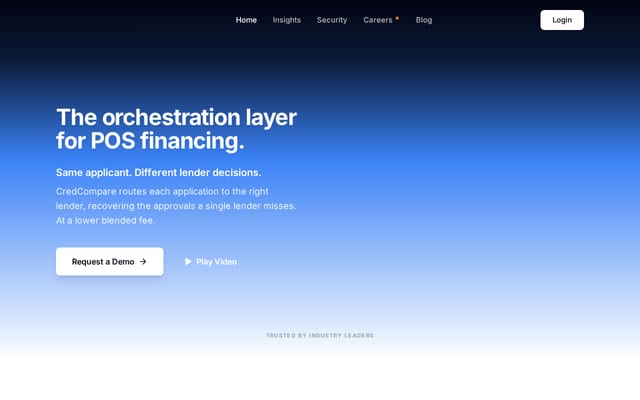 Screenshot of credcompare.com