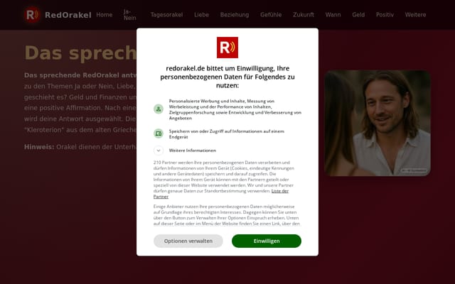 Screenshot of redorakel.de