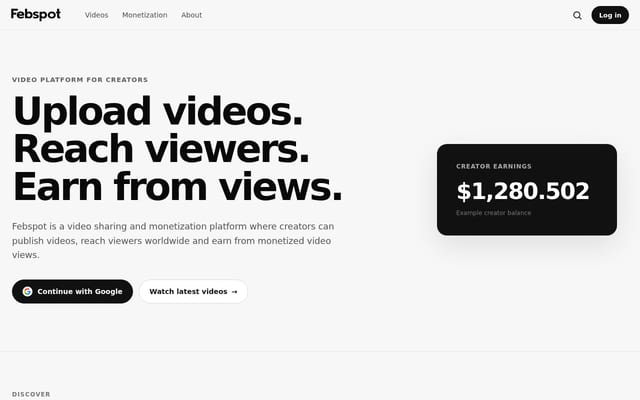 Screenshot of febspot.com