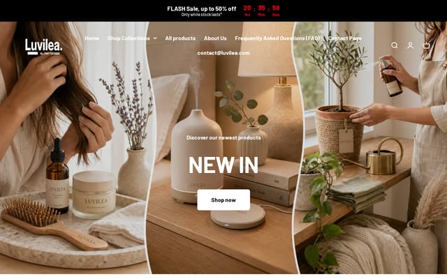 Screenshot of luvilea.com