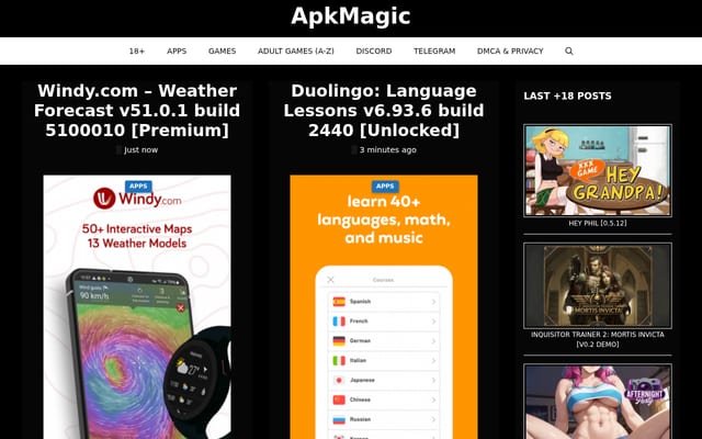 Screenshot of apkmagic.com.ar