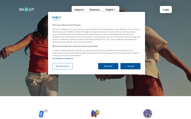 Screenshot of skout.com