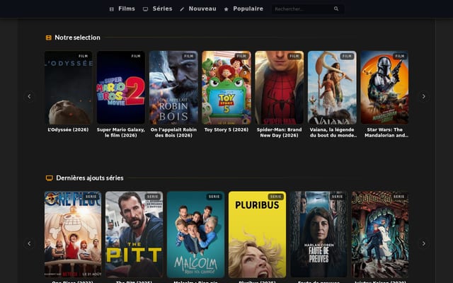 Screenshot of yify.fr