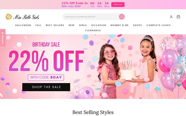 Screenshot of miabellebaby.com