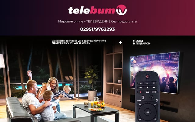 Screenshot of telebum.tv