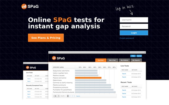 Screenshot of spag.com