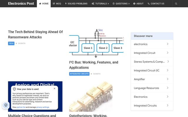 Screenshot of electronicspost.com