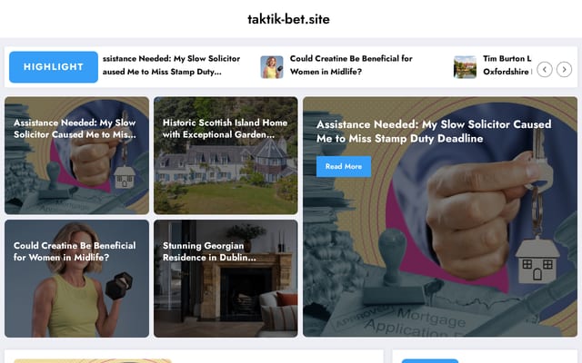 Screenshot of taktik-bet.site