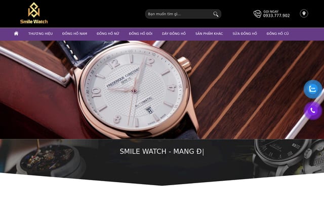 Screenshot of donghochinhhangsmile.com