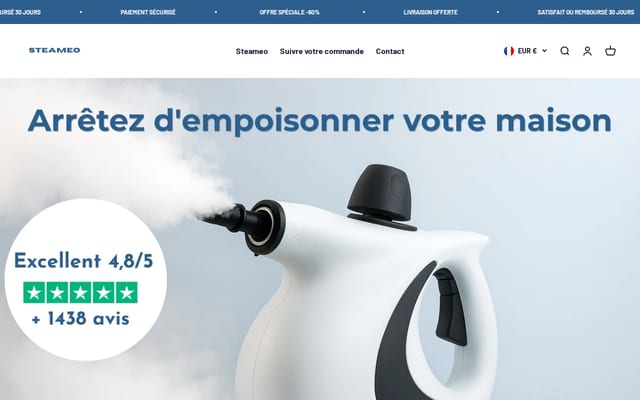 Screenshot of steameo.co