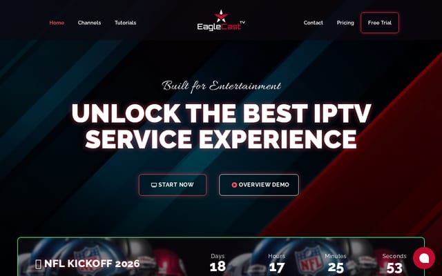 Screenshot of eaglecast.tv