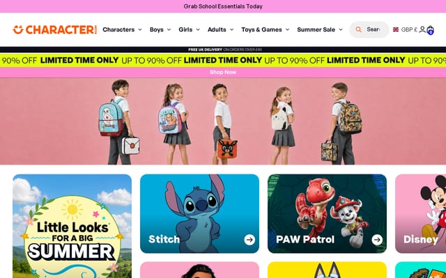 Screenshot of character.com