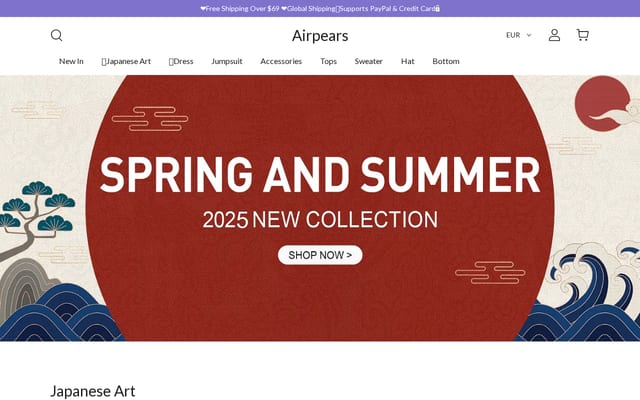 Screenshot of airpears.com